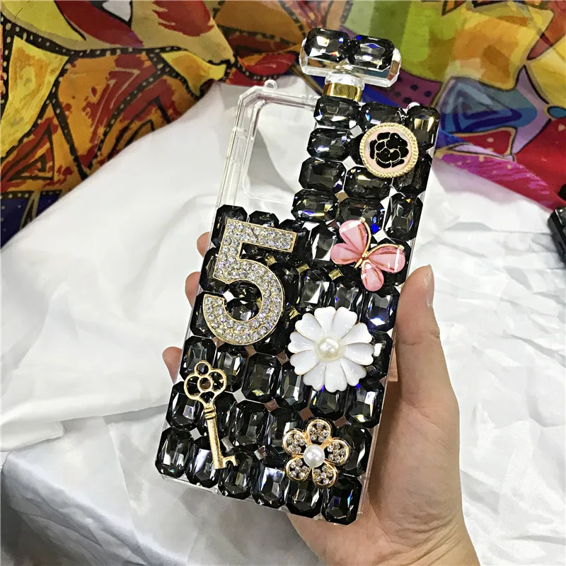 Роскошный Блестящий 3D чехол с флаконом духов для Samsung Galaxy Note 9 10 20 Ultra S9 S10 S20 S21 Plus