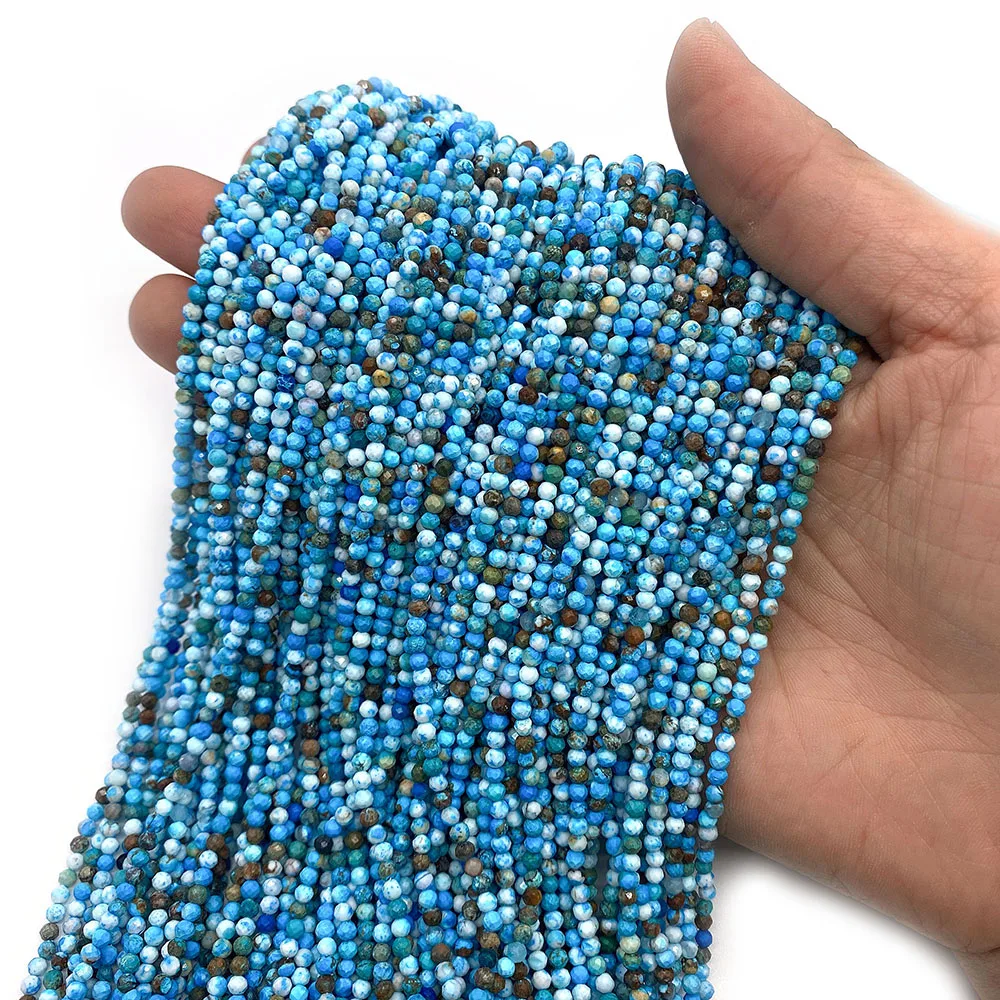 

1 Strand 2mm 3mm 4mm Sizes Natural Semi-precious Stone Loose Beads Strand DIY for Making Necklace Bracelets Earrings Round Shape