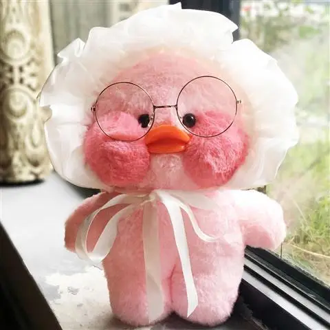 

30cm Kawaii Cartoon LaLafanfan Duck Plush Toy Stuffed Soft Duck Doll Animal Pillow Christmas gift birthday gift for Kids Childre