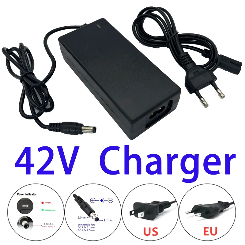 

36V Electric Bike Lithium Battery Charger for 42V 2A For Xiaomi M365 Electric Scooter Charger Hoverboard Balance Wheel Charger