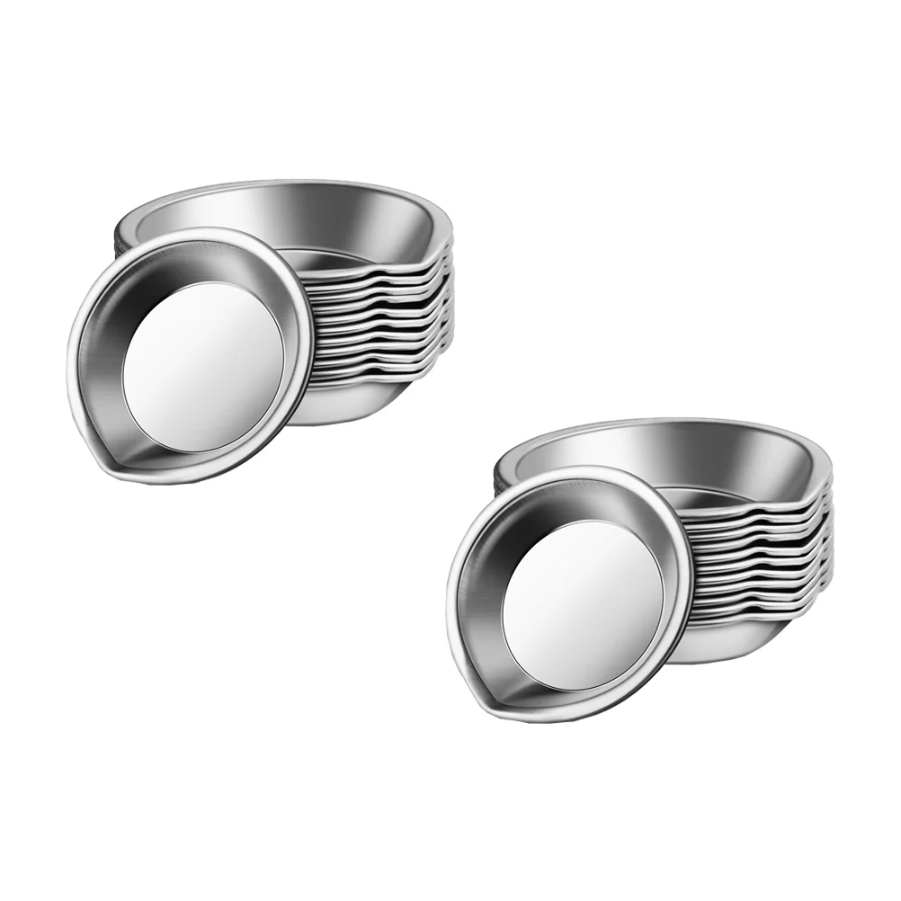 

24 Pcs Easy Pour Palette Student Tray Drawing Disposable Serving Tool Pigment Stainless Steel Child Makeup Mixing Watercolor