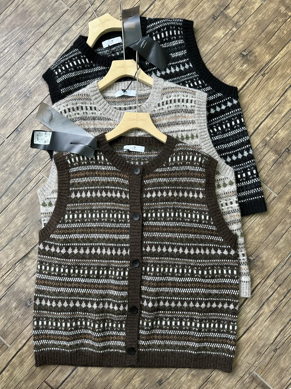 Xiao Wangjia 8504 новый зимний корейский свободный кардиган больших размеров для полных