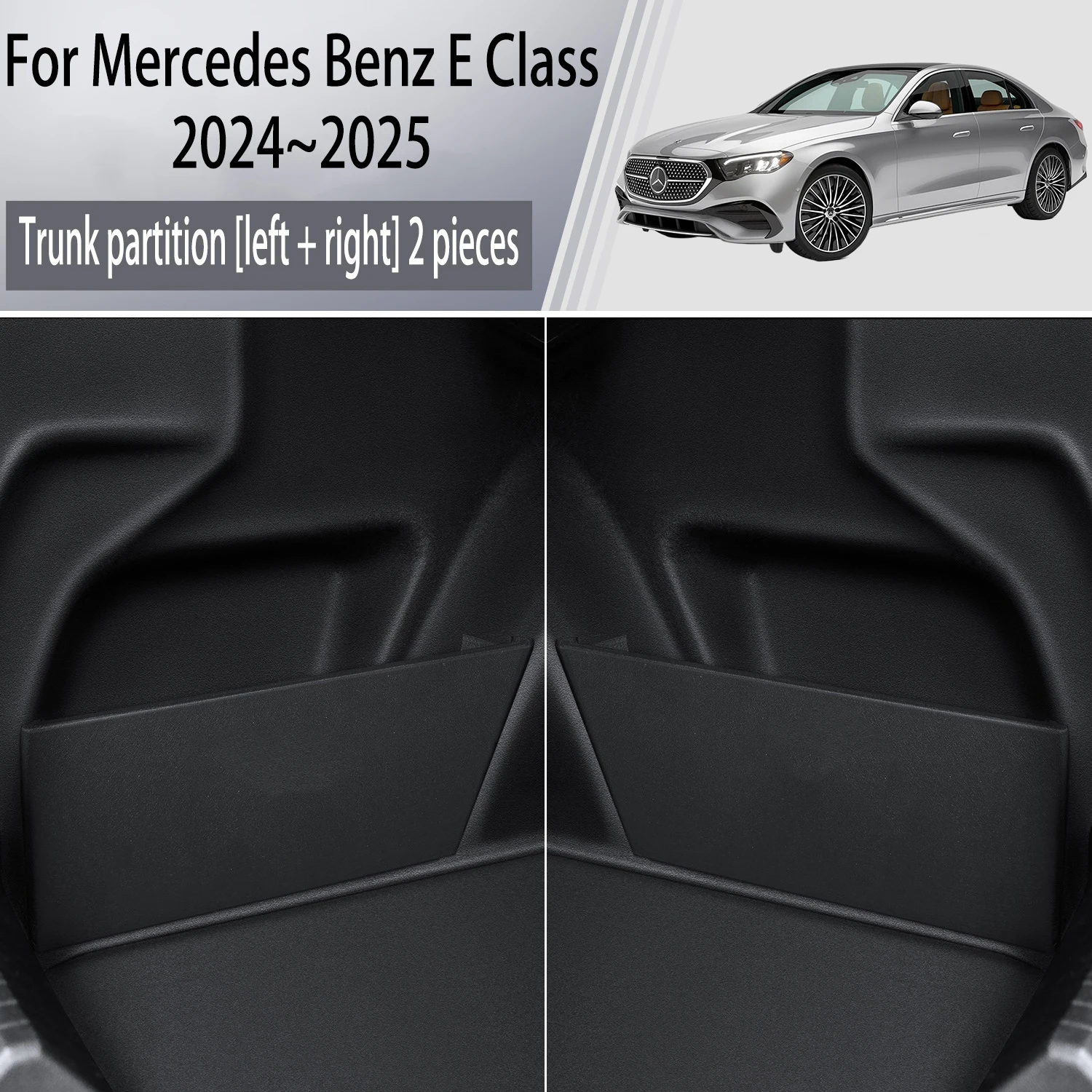 

Для Mercedes Benz E Class W214 2024 ~ 2025 утолщенная перегородка для хранения багажника, многофункциональный ящик для хранения, аксессуары для салона автомобиля