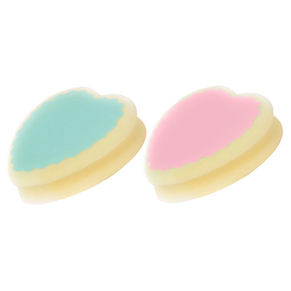 

2 Pcs Magical Painless Hair Removal Depilation Soft Sponge Pad Remove Hair Remover Effective Skin Care Tool, Heart Shape