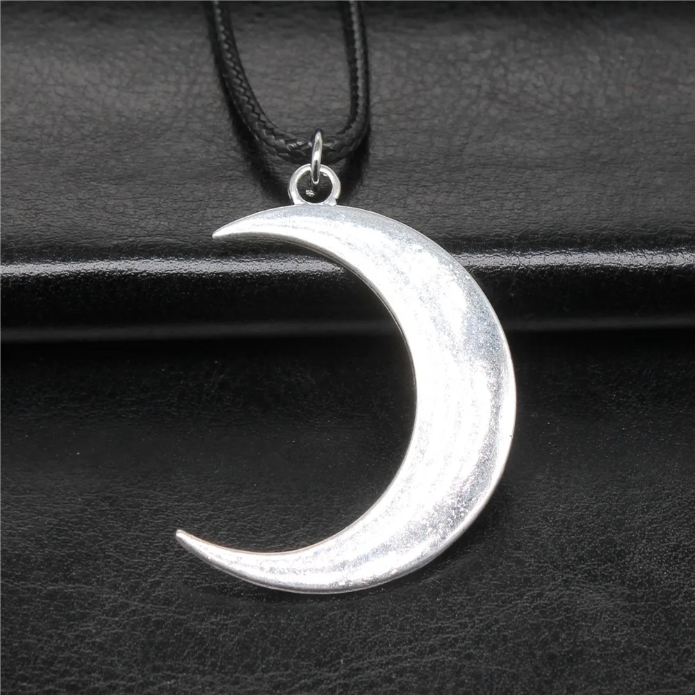 Ожерелье-цепочка унисекс из искусственной кожи, 2 цвета, 42x43 мм