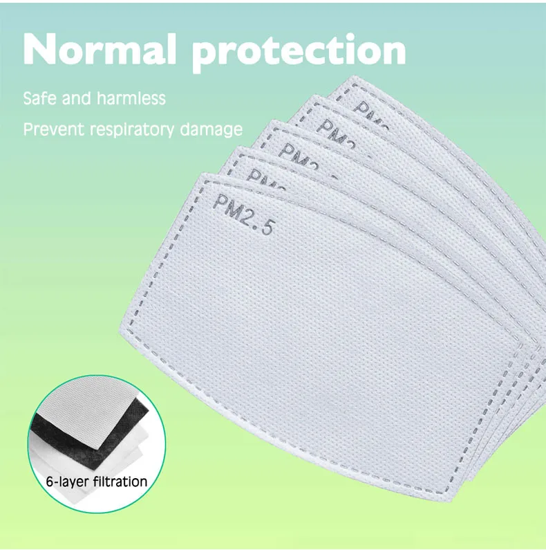 Маска с активированным углем для женщин одноразовая полиэстеровая дышащая маска