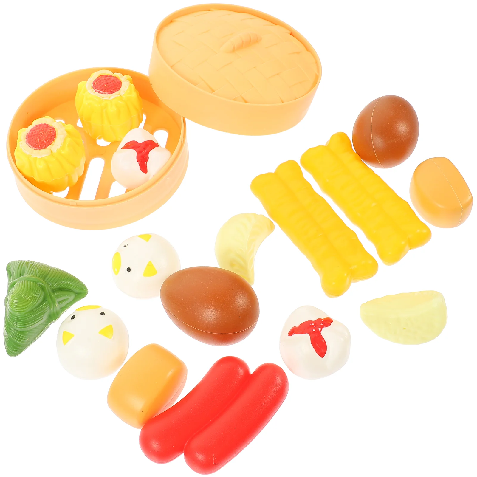 

Simulation Lifelike Pretend Play Toy Chinese Steaming Food Toy Steamer Plaything Steaming Food Model Chinese Dessert Toy
