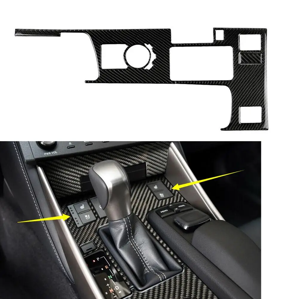 

Carbon Fiber Central Control Gear Shift Box Panel Cover Trim Interior Modification Accessories Compatible For Is25 200300350