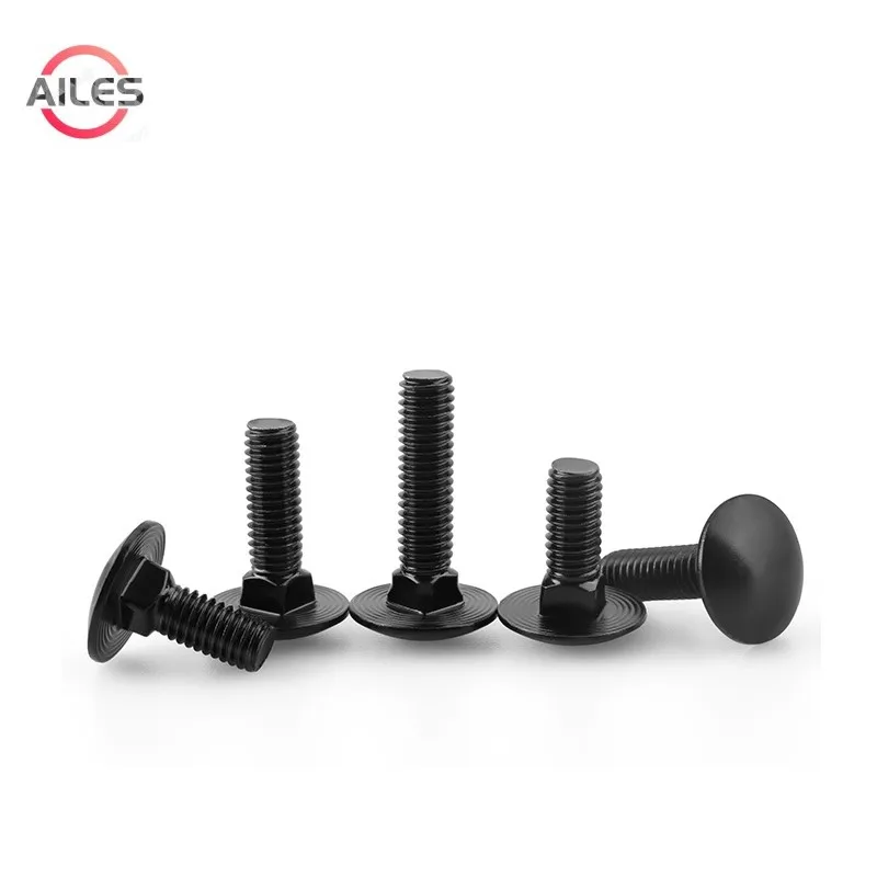 

Черная нержавеющая сталь 304, M3 M4 M5 M6 M8 M10 M12, болты с кареткой, ферменные винты с квадратным вырезом и круглой головкой, болт тренера