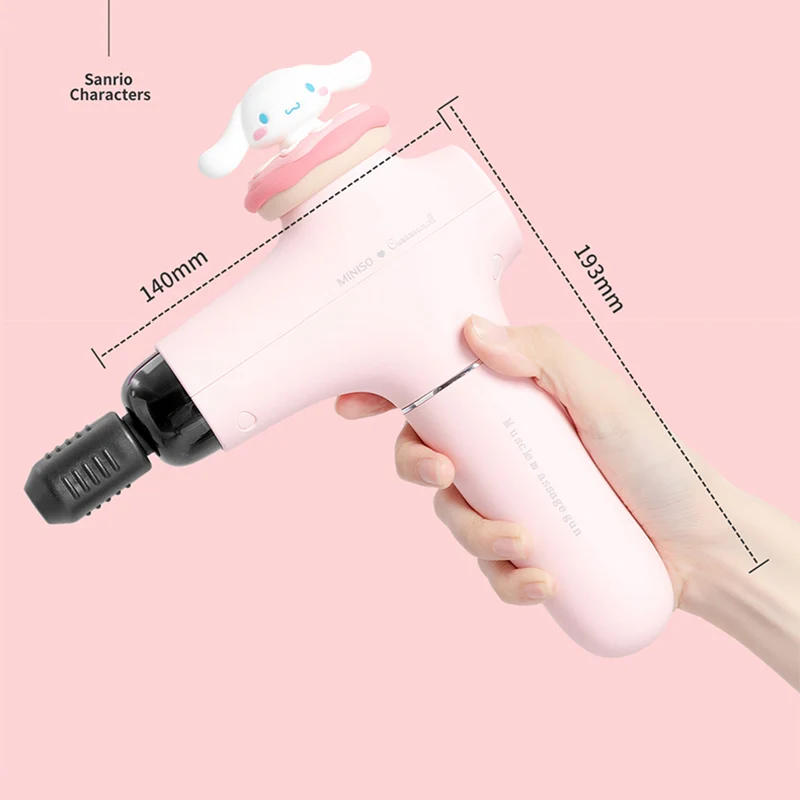 Sanrio Cinnamoroll fasциальный пистолет Miniso Для Девочек Mini Kuromi Портативный Удобный