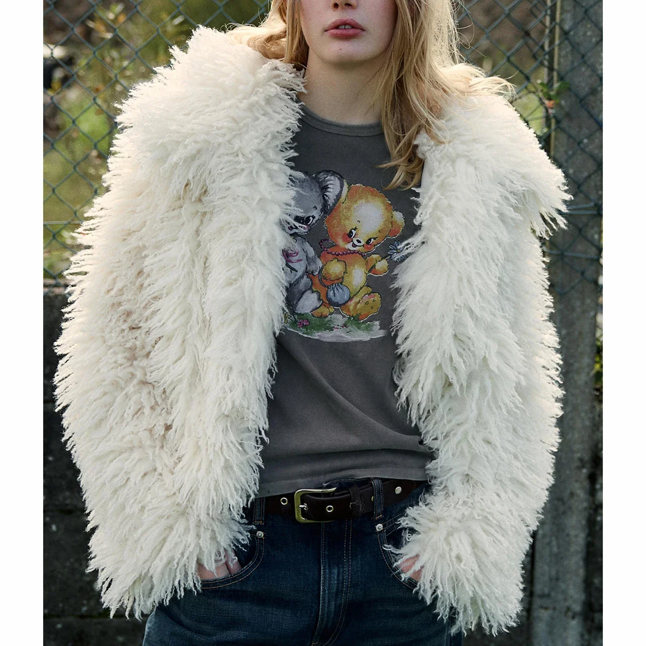 Fandy Lokar зимние куртки из искусственного меха женские модные однотонные пальто с