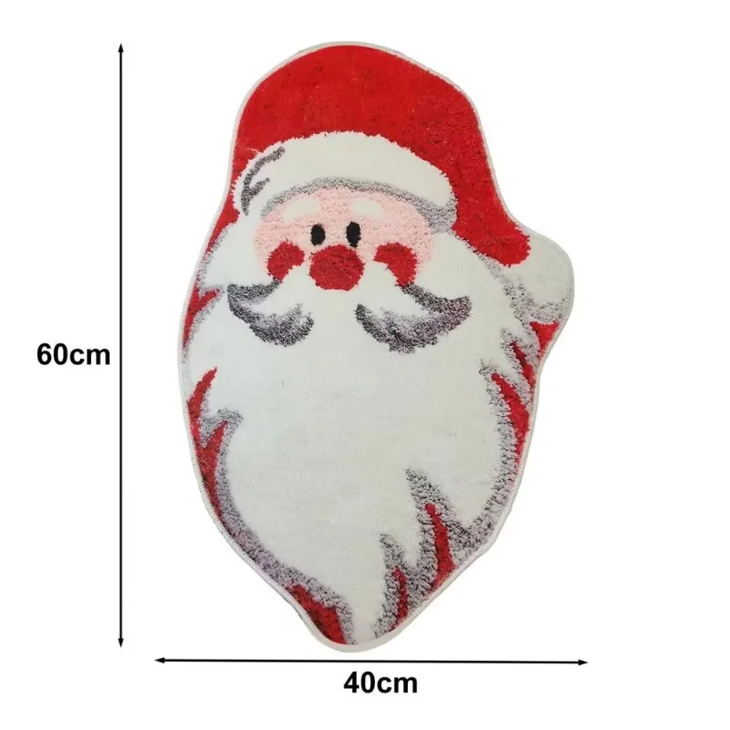 Скандинавский рождественский ковер Рождественская елка Санта-Клаус в форме