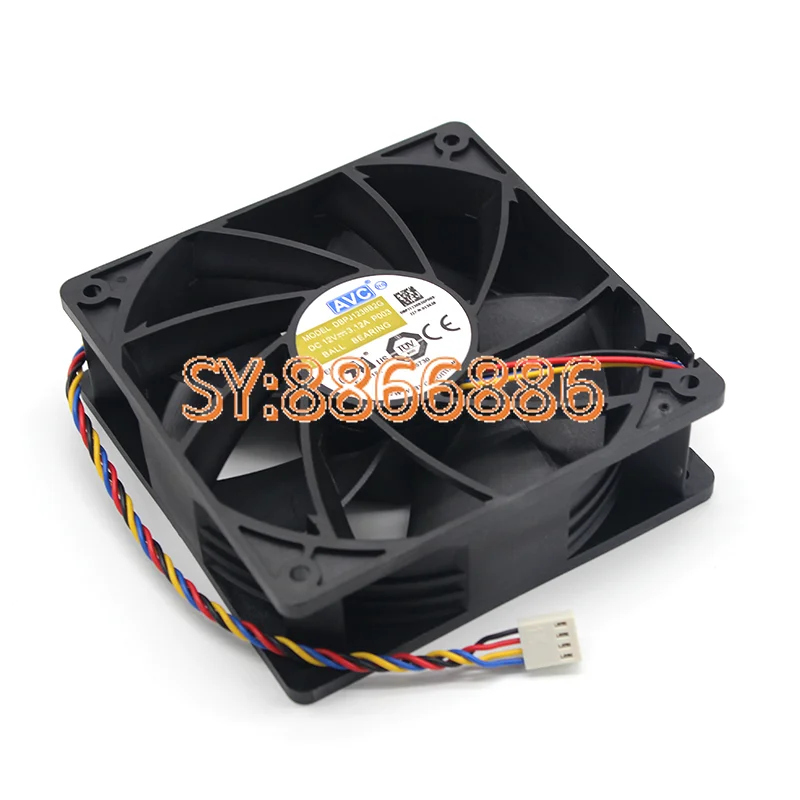 Новый оригинальный DBPJ1238B2G 12 В 3,12 а 12 см 120*38 мм Ant S7 S9 E9 T2T высокоскоростной объемный мощный вентилятор охлаждения