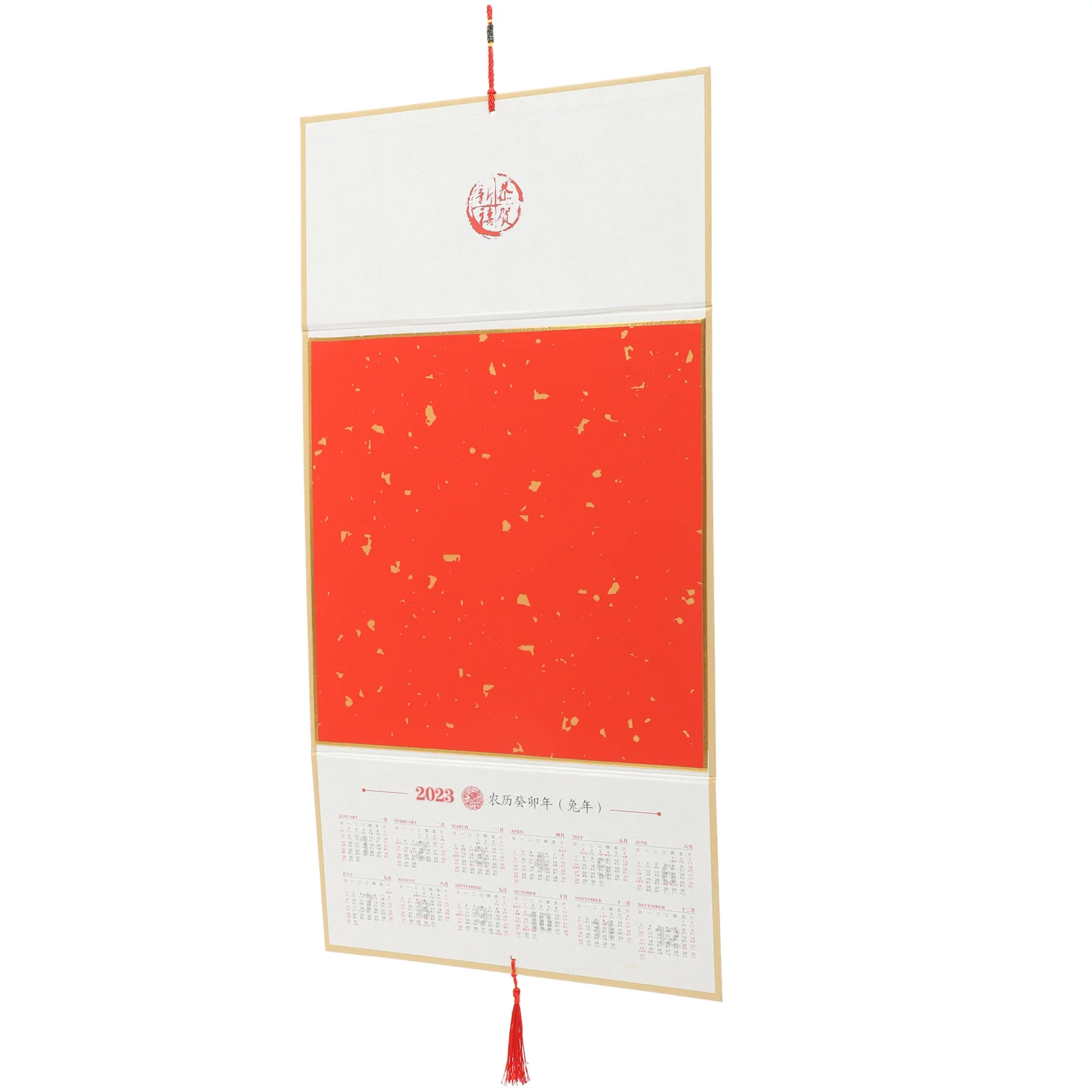 

1 Set Chinese Portable Thick Paper 2023 Moon Calendar 2023 Calendar Wall for Living Room Office Decor