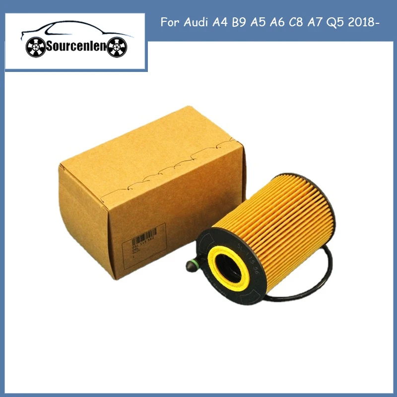 

Auto Oil Filter Suit for Audi A4 B9 A5 A6 C8 A7 Q5 2018- OEM NO 05L115562 05L115466