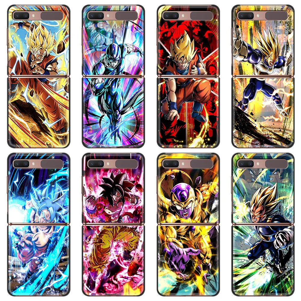 

Dragon Ball Son Goku Phone Case for Samsung Galaxy Z Flip Flip3 5G Black Folding Mobile Shell Hard PC Fundas Coque Capa Cover