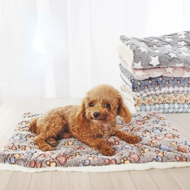 Утолщенная теплая подушка для домашних животных кошек и собак на осень зиму