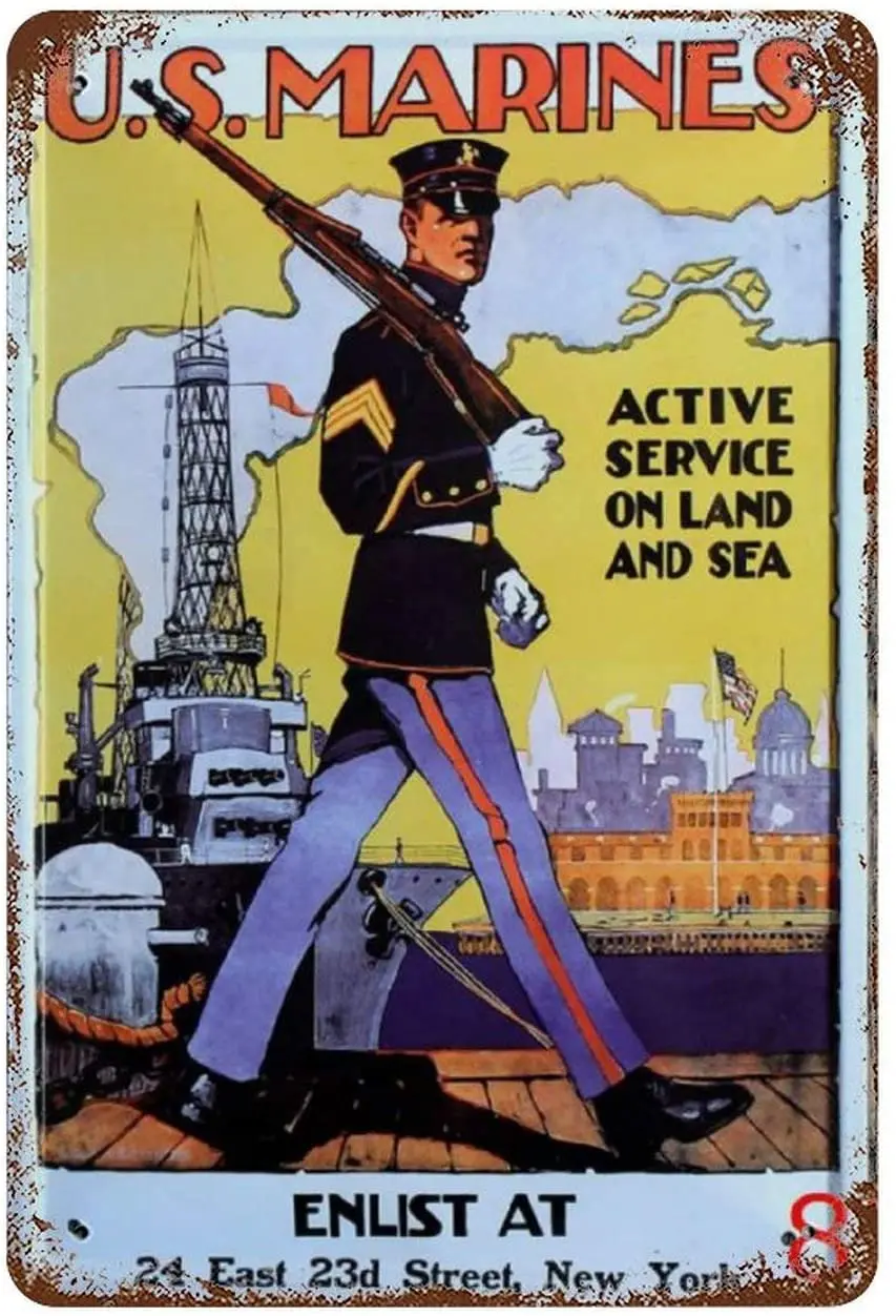 Металлические оловянные знаки США морские военные корабли домашний декор