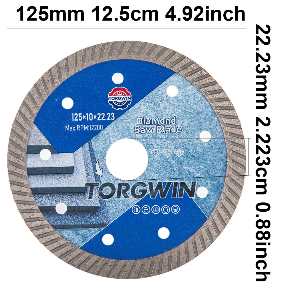 УФ 5/7/9 дюймов турбо обод для кирпичной кладки Алмазное металлическое