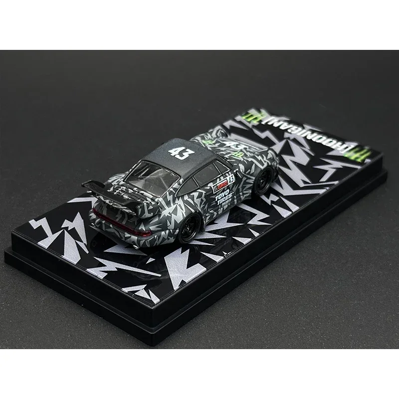 Пламя 1:64 RWB 993 964 KEN BLOCK Диорама Модель автомобиля Коллекционные миниатюрные