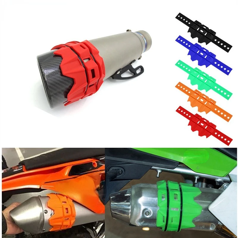 

Muffler Motorcycle Off Road Protective Cover Universal Bicycle Exhaust Muffler Motorcycle Exhaust System Protective Cover