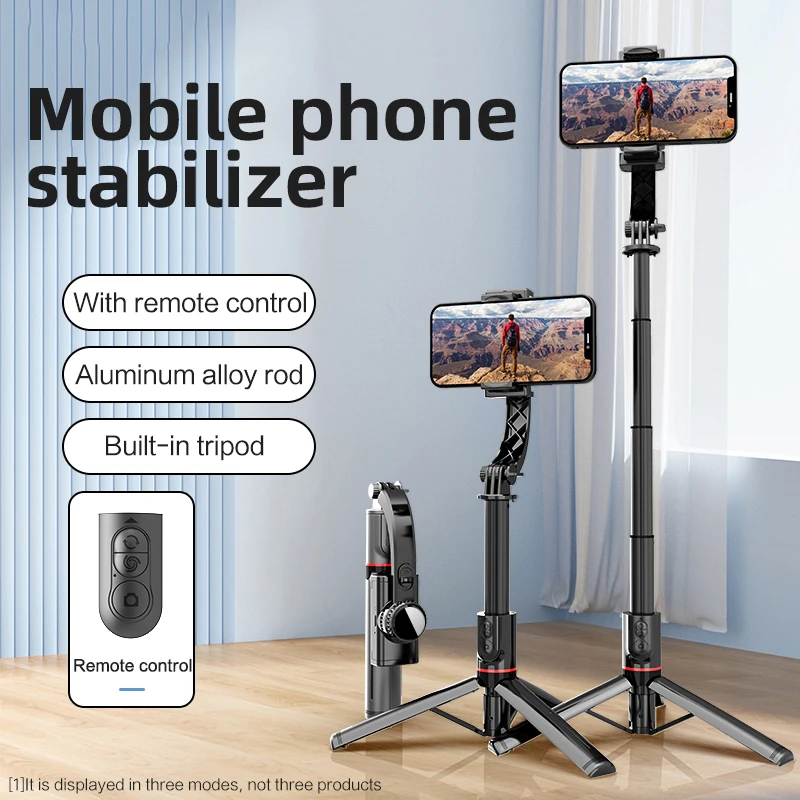 Handheld Gimbal Bluetooth Stabilizer with Tripod selfie Stick Folding Gimbal for Smartphone Samsung Xiaomi iPhone Huawei
