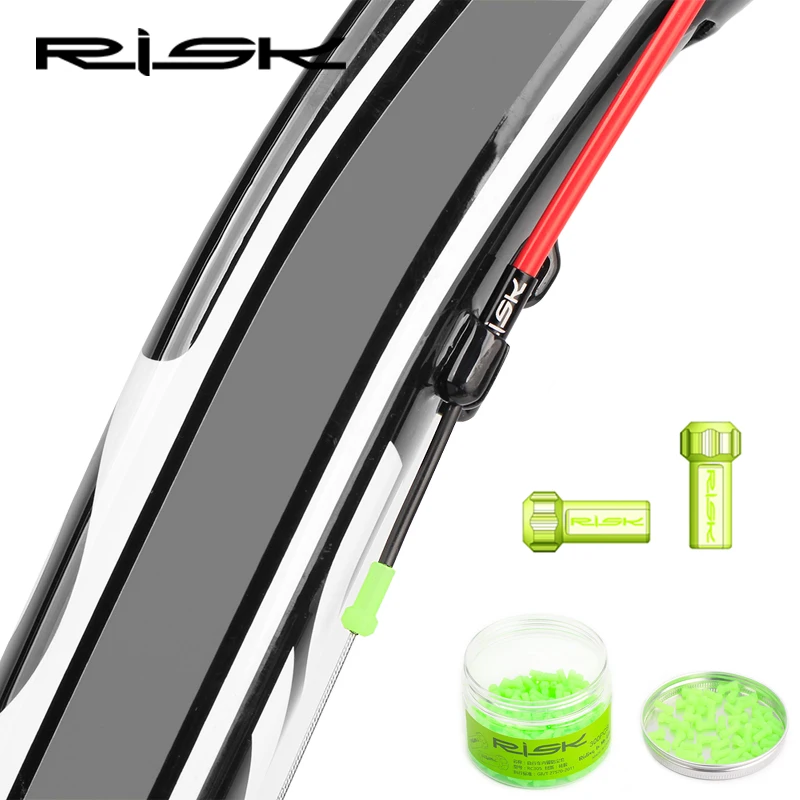 

10PCS RISK Bike Bicycle Protective Sleeve Catheter Dustproof Plug Slick Lube Liner Shift Brake Cable Inner Line Dust Cover