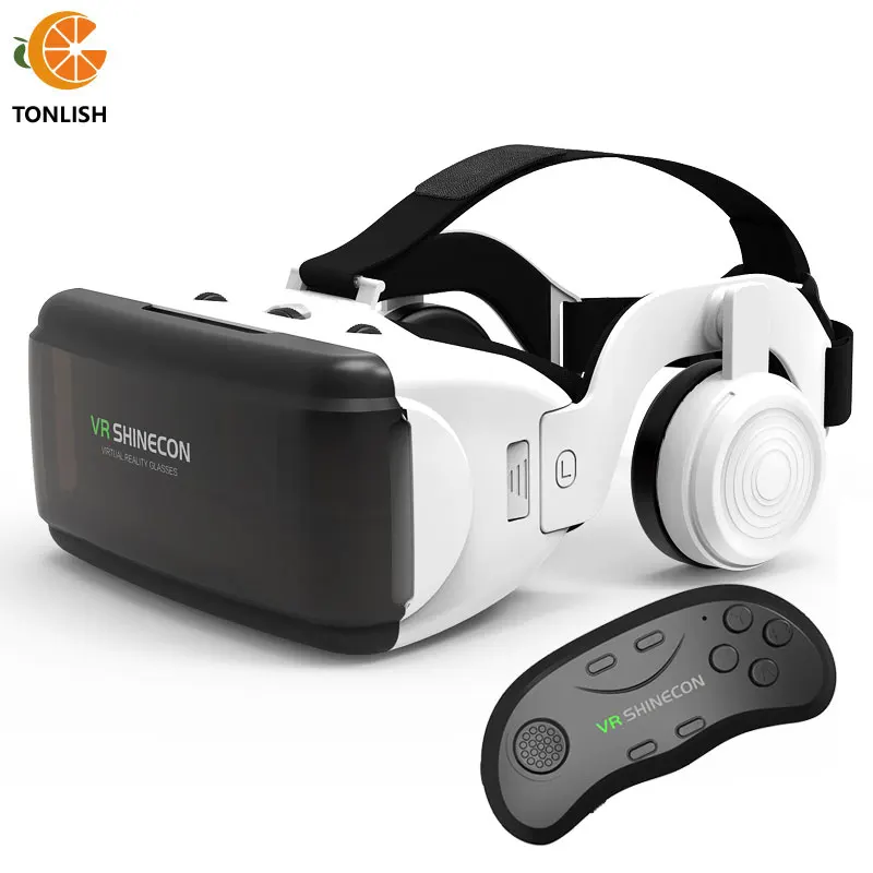 

TONLISH G06 Shinecon Original VR Virtual Reality 3D Glasses Box Stereo Google Cardboard Helmet for IOS Android Smartphone