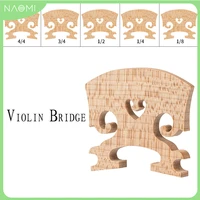 naomi 1pc natural dry maple wood acoustic violin bridge violin parts w different size 44 34 12 14 18