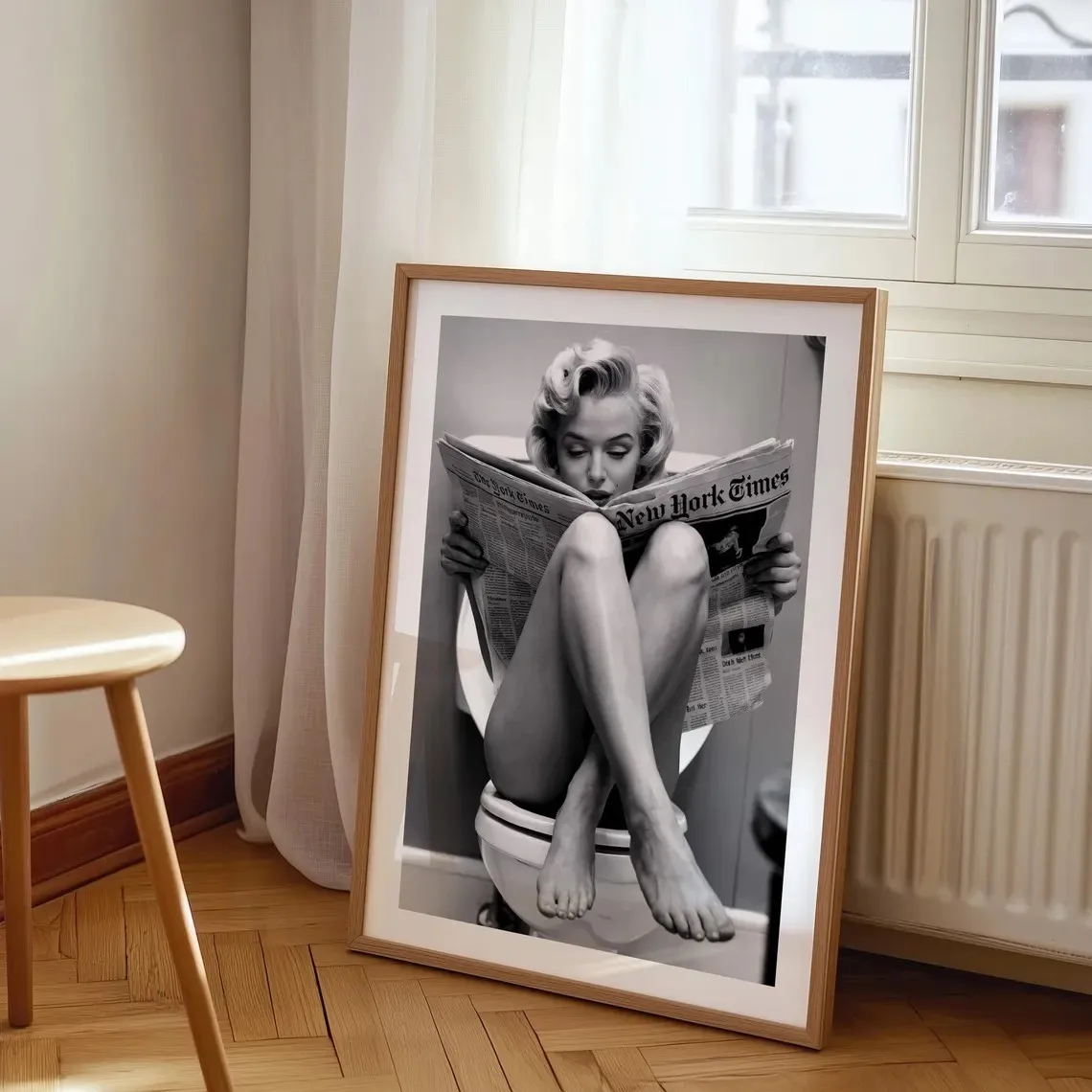 Художественный постер WJWANG современный черно-белый