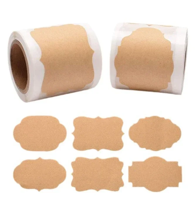 Наклейки Из Крафт-бумаги Пустые Этикетки Декоративная Бумага Для Подарков