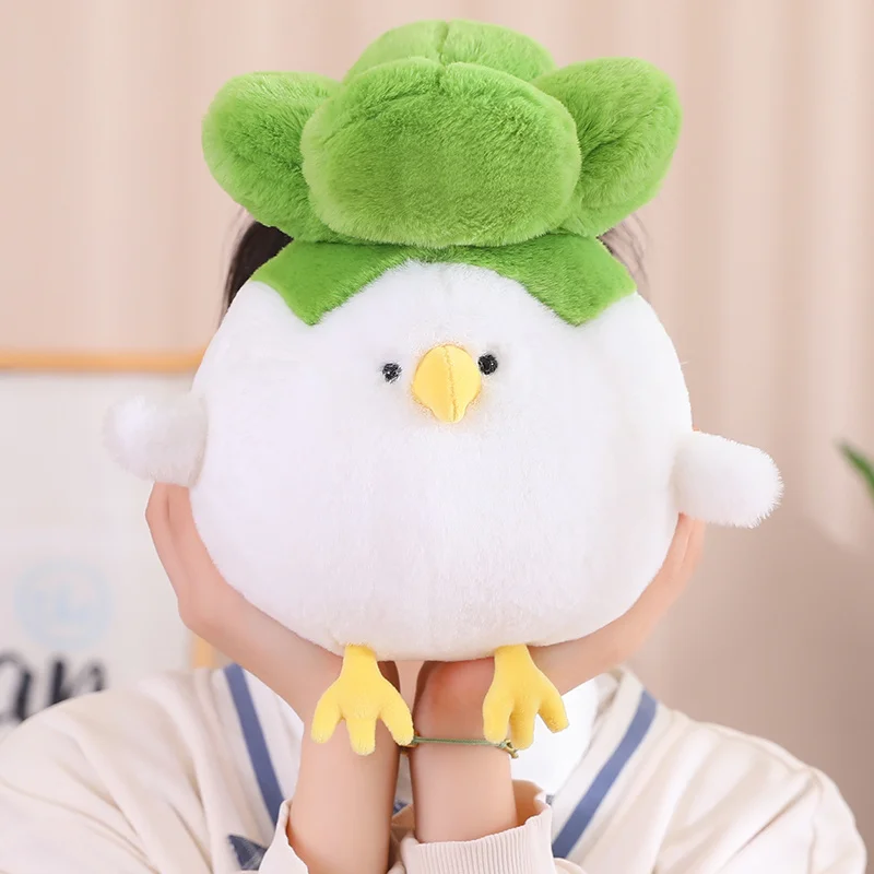 

Hot Kawaii Chicken Cabbage Plushies Stuffed White Bird Vegetable Plush Toys For Kids Lovely Girls Birthday Gifts Soft Animal Toy