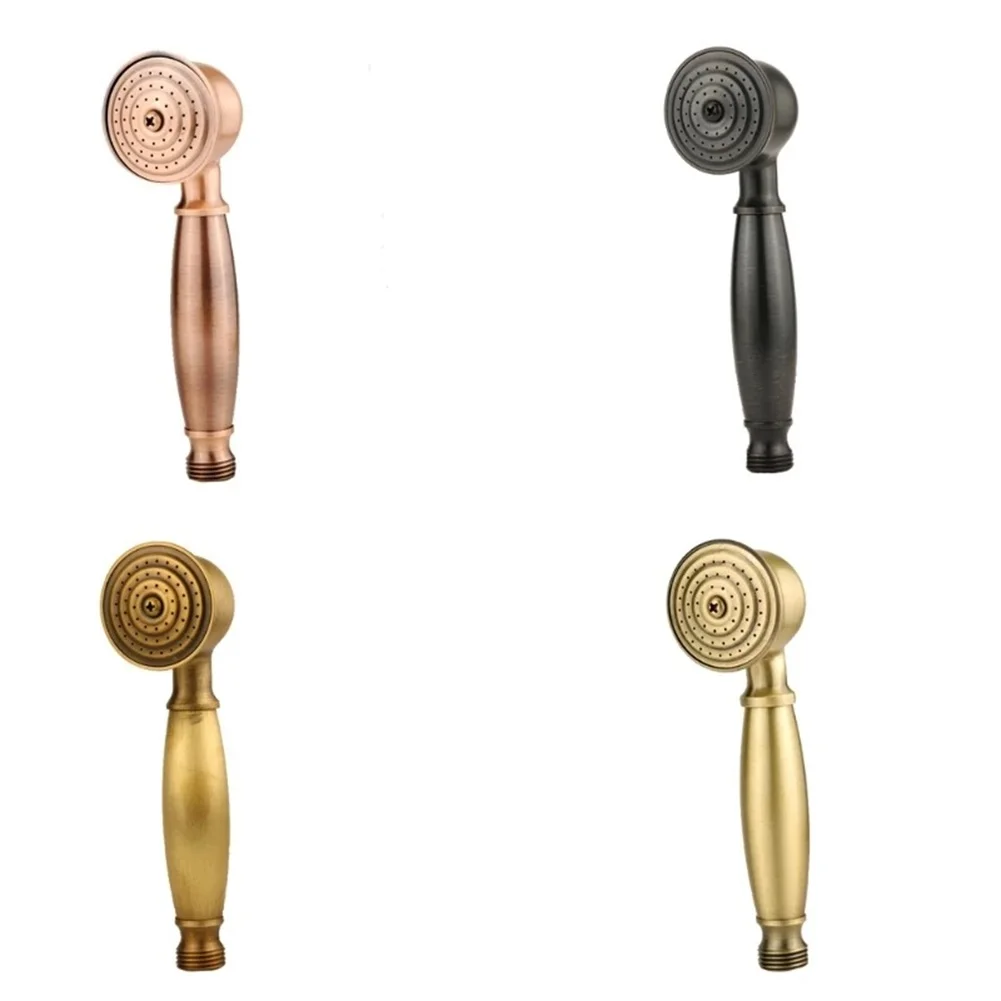 Ручная Лейка для душа в ванную комнату латунь 17 5x5 см хромированная круглая