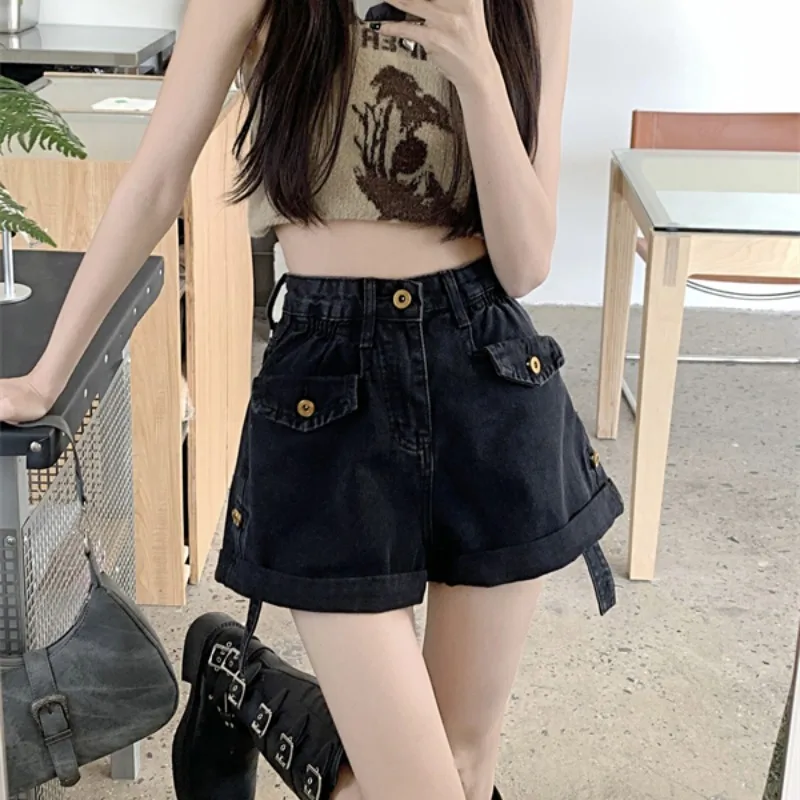 Нишевые джинсовые шорты для женщин Женская юбка Джинсовые юбки Спортивные брюки