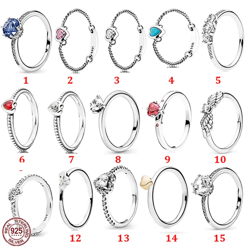 

Fashionable and Elegant Jewelry S925 Sterling Silver Charming Ring Couple Ring Love Ring Brilliant Ring