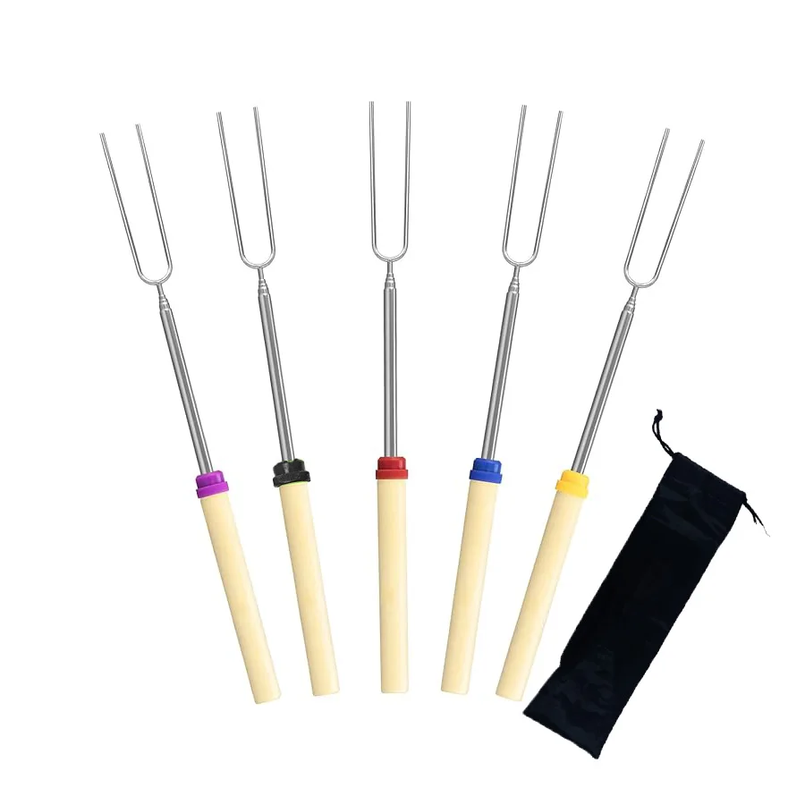 Набор Шампуров Smores - Длинная Палочка Для Жарки Зефира Из Нержавеющей Стали