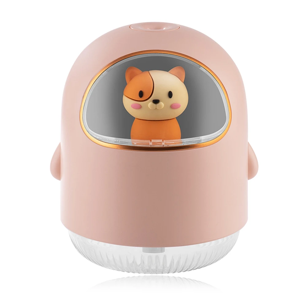 

USB Space Cat Humidifier USB Mini Cartoon Atmosphere Lamp Mute Spray Air Conditioning Room Water Humidifier Pink