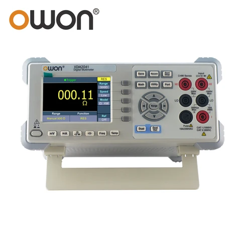 Цифровой мультиметр Benchtop OWON XDM2041 4, 1/2 истинное среднеквадратичное значение, переменный ток, Сопротивление температу