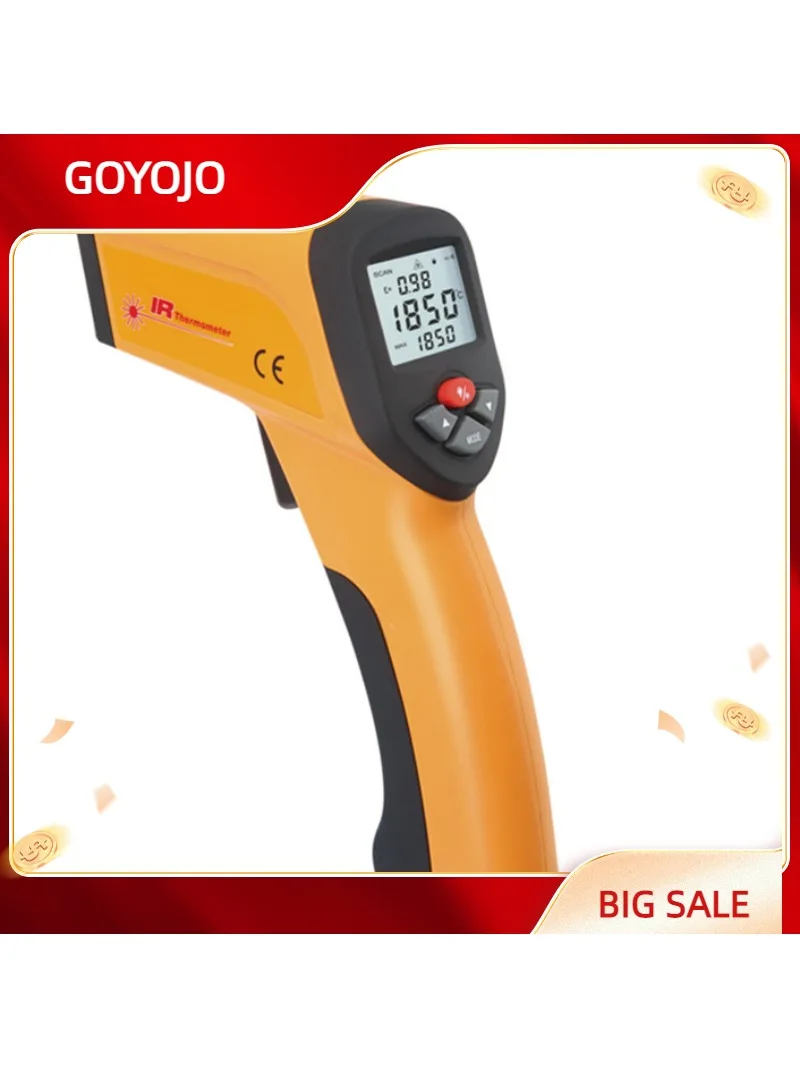 

1.5mm Accuracy -50 ~2200 Celsius Degree Range High Temperature Non Contact Infrared Thermometer Industrial