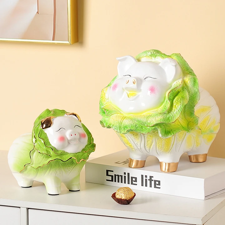 

Large Secret Money Box Adult Children Living Room Hidden Safe Luxury Ornament Piggy Bank Savings Papper Money Hucha Home Decor