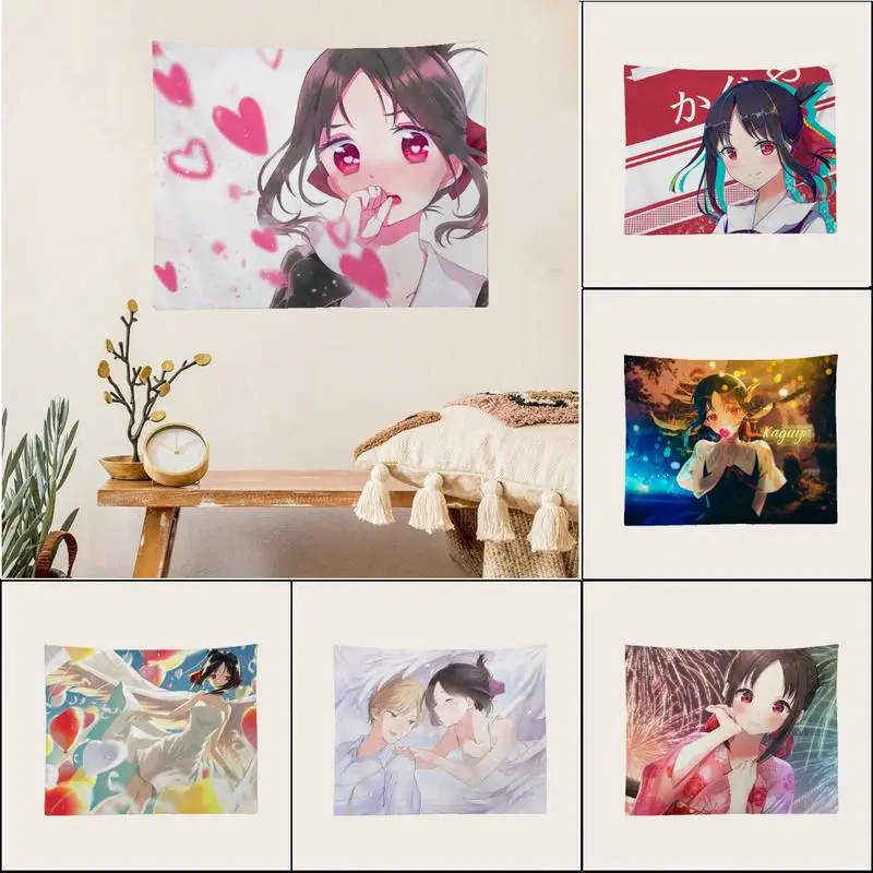 

Аниме гобелен Kaguya Sama Love Is War Shinomiya, Художественная печать, недорогие настенные гобелены в стиле хиппи, богемные настенные гобелены