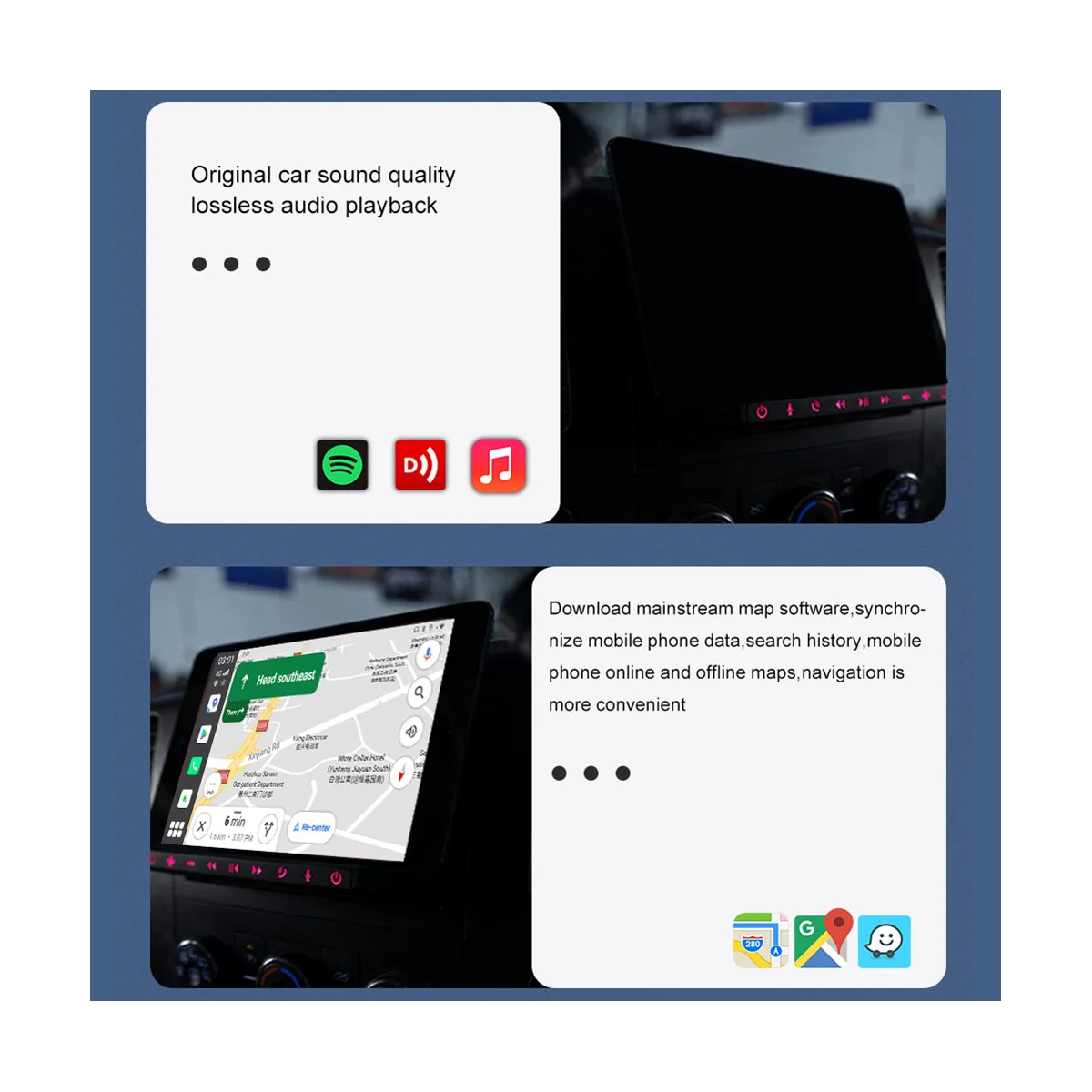 

CarlinKit Carplay Ai Box Android 11.0 3+32G Multimedia Player 4GLTE WIFI Audio GPS Navigation Netflix for Car NA