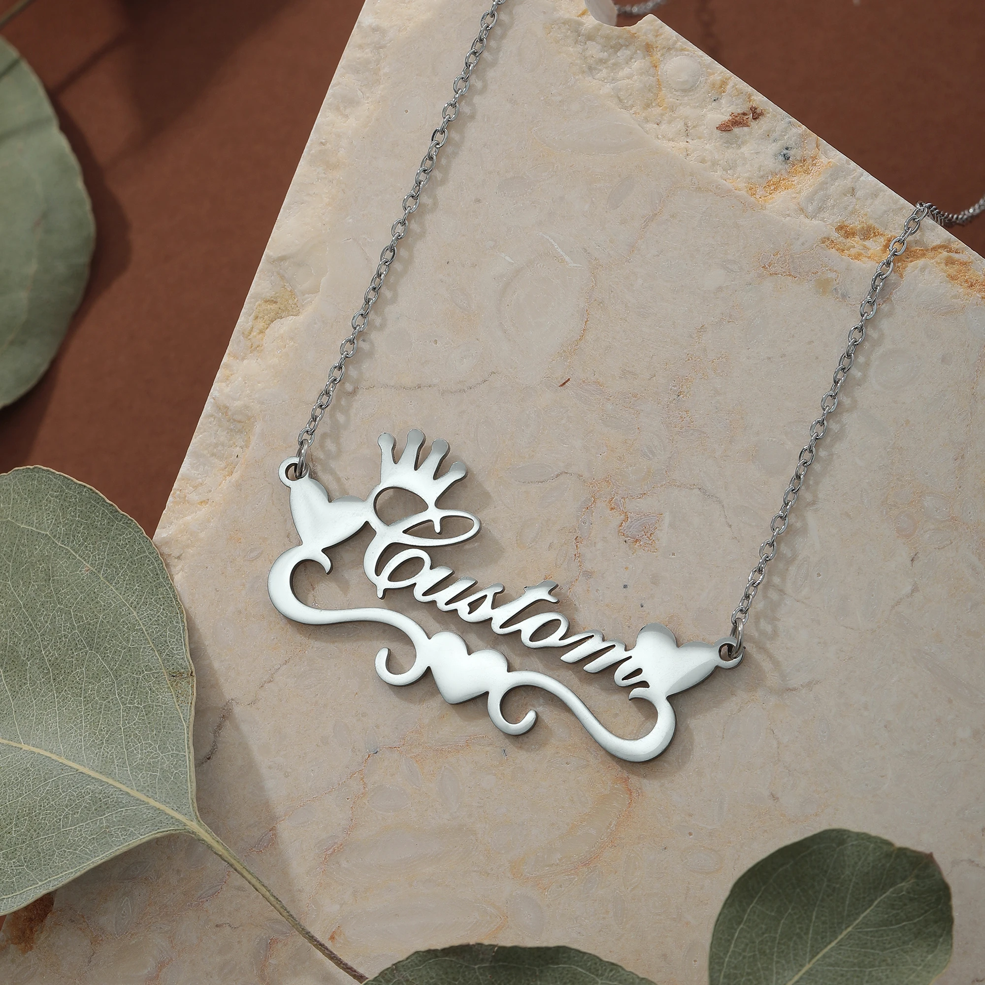 1 шт. колье из нержавеющей стали ожерелье с индивидуальным именем