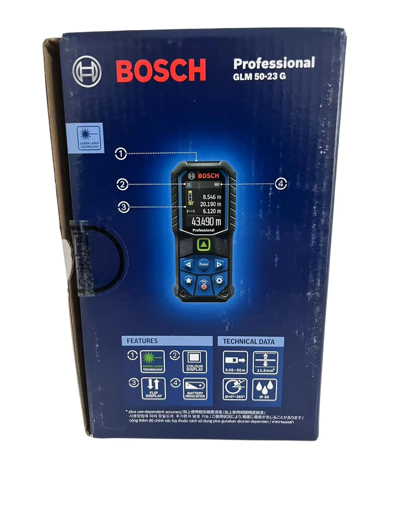 Цифровой лазерный дальномер BOSCH GLM50 высокоточный измеритель расстояния до 30 м