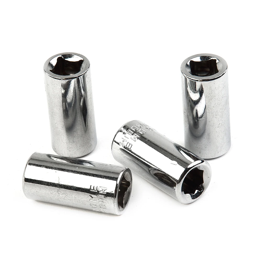 

4 PCS 1/4square Hole To 1/4 Hex Converter Socket Bits Screwdriver Bit Batch Head Sleeve Adapter U-shaped Spring Sleeve 1/4x6.3mm