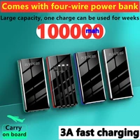 ultra large capacity charging treasure 100000mah portable flash charging mobile power supply for huawei oppo xiaomi vivo