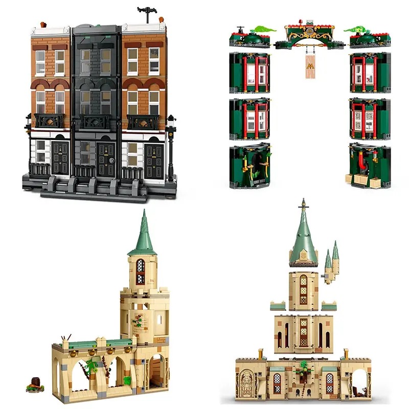 

76397 76396 книга Харриса, волшебный класс, книга, модель момента, набор для строительства, блоки, рыцари, запрещенный лес, кирпичи, игрушки для де...