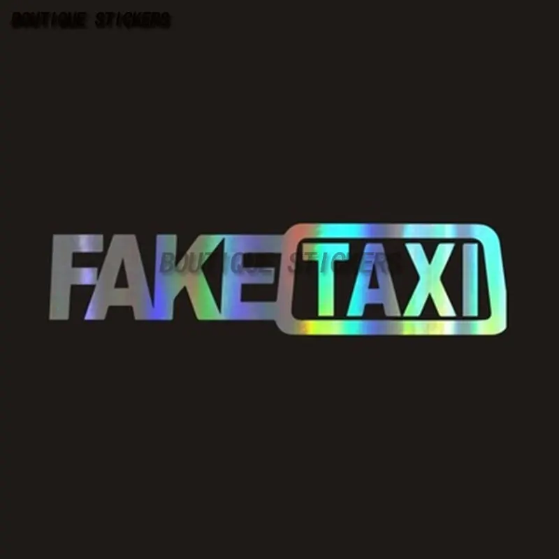

Creative FAKE TAXI car sticker FakeTaxi decal self-adhesive waterproof PVC decal is applicable to all car accessories