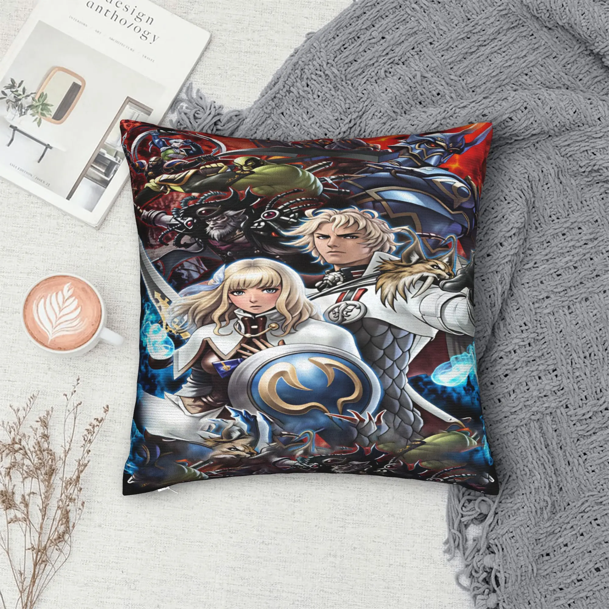 Фото Наволочка Soulcalibur, дизайнерская наволочка в стиле ретро, модные наволочки для дивана в гостиной №1
