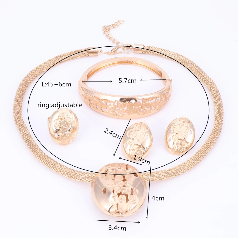 Женский свадебный комплект ювелирных изделий для свадебной вечеринки